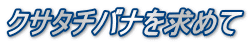 クサタチバナを求めて